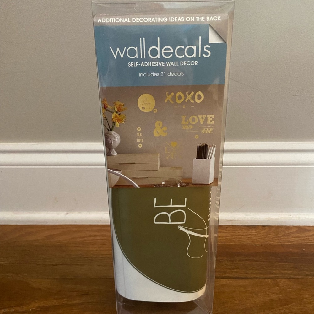 Gold Wall Decal Set - Reusable